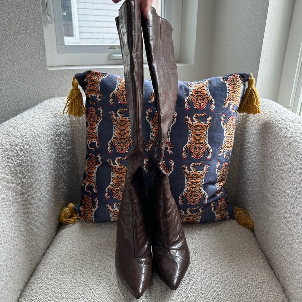 Brow princess Polly knee high boots